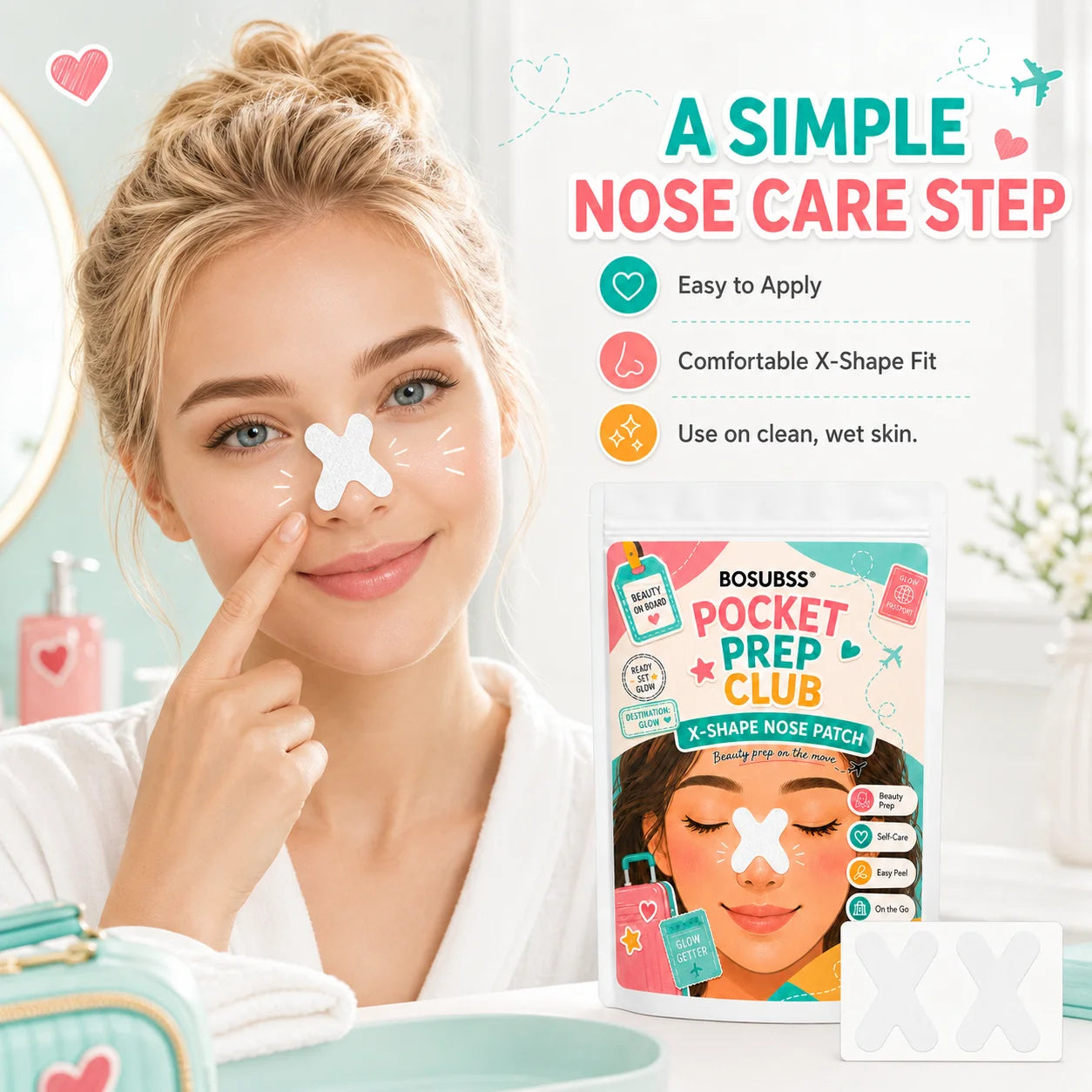 X-Shaped Patches for Daily Care And Pre-Makeup Simple Beauty Accessory Oasis Select