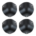 4pcs/set Black Metal Protectors Square Edging Bowl-shaped Box Corner Round Wrapping Flight Case Luggage Aluminum Toolbox 26/29mm Oasis Select 29MM black