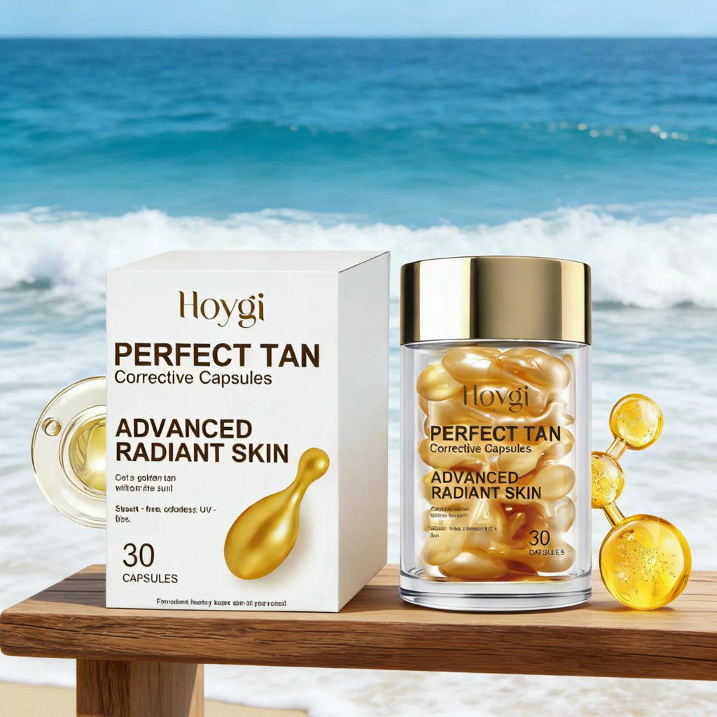 Hoygi Perfect Tan Capsules – Natural Skin Tone Corrector Self Tan Capsules Oasis Select