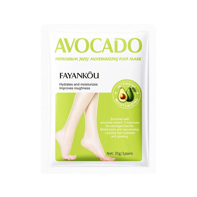 BIOAOUA Avocado Exfoliating Foot Mask – Dead Skin Remover Exfoliating Foot Mask Oasis Select 1 pair