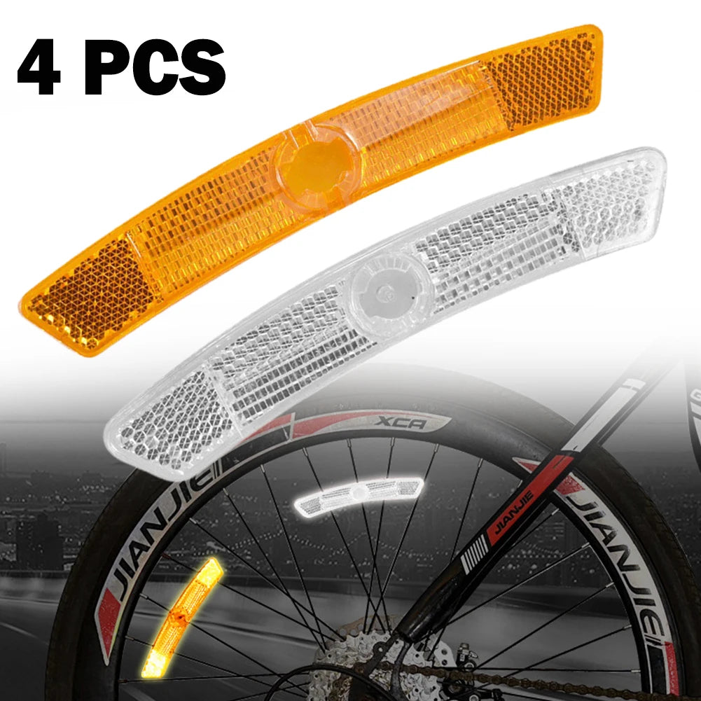 4pcs Bike Spoke Reflector 25*20mm Steel Fixed Rain Sun Protection Bicycle Parts For Mountain Bike Outdoor Riding Accessories Oasis Select