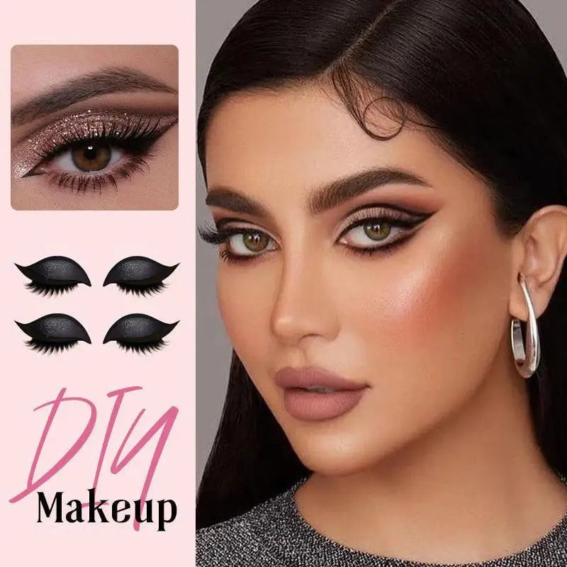 SADOER Lazy Eyeshadow & Eyelash Stickers – Waterproof 1 Pair Eyelash Sticker Oasis Select