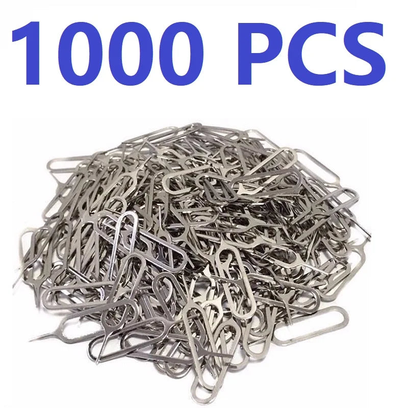 Mobile Phone Card Remover SIM Opener Pin Key Tool Anti-Lost Card Pin Eject Sim Card Tray Open Pin Needle Key Tool For iPhone Oasis Select 1000 PCS