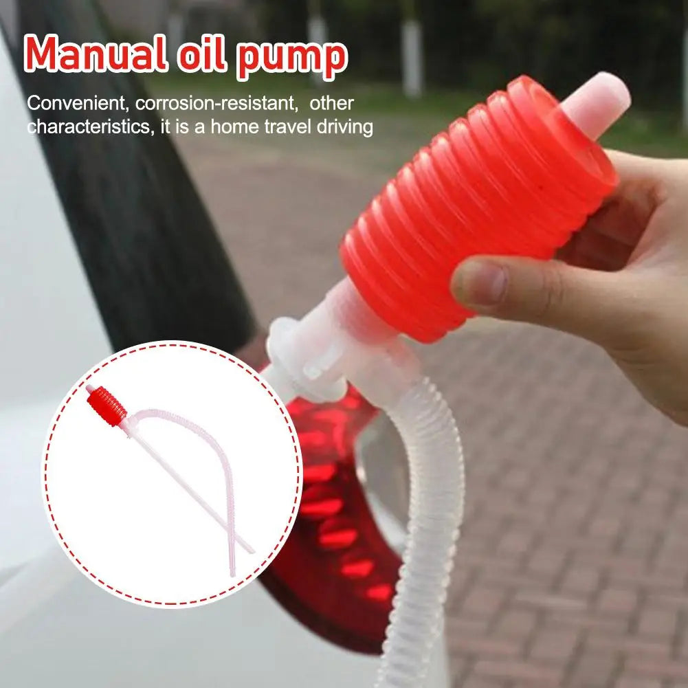Portable Manual Siphon Suction Water Chemical Liquid Pump Car Truck Fuel Syphon Oil Diesel Transfer Sucker Hand Pump Oasis Select