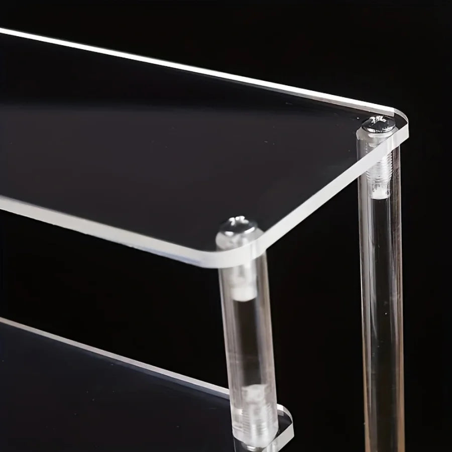Clear Acrylic Display Stand Riser Rack – Figures, Perfume & Cupcake
