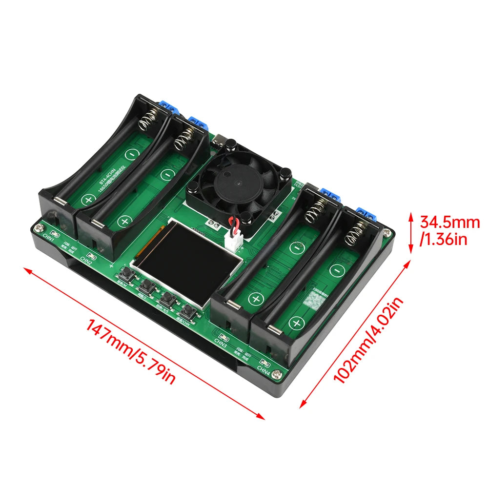 4 Channel 18650 Battery Capacity Internal Resistance Tester Automatic Charging And Discharging Module Internal Resistance Tester Oasis Select