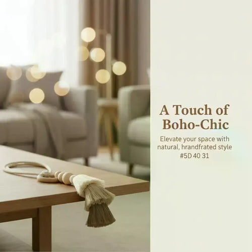1/2Pcs Tassel Curtain Tie Backs Wooden Bead Curtain Tiebacks,Bohemian Curtain Clasp, Curtain Tiebacks Home Decorative Oasis Select