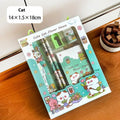 6Pcs/Set Cartoon Capybara Pencil Stationery Set Kawaii Eraser Pencil Sharpener Children Student Stationery Supplies Oasis Select MR-01