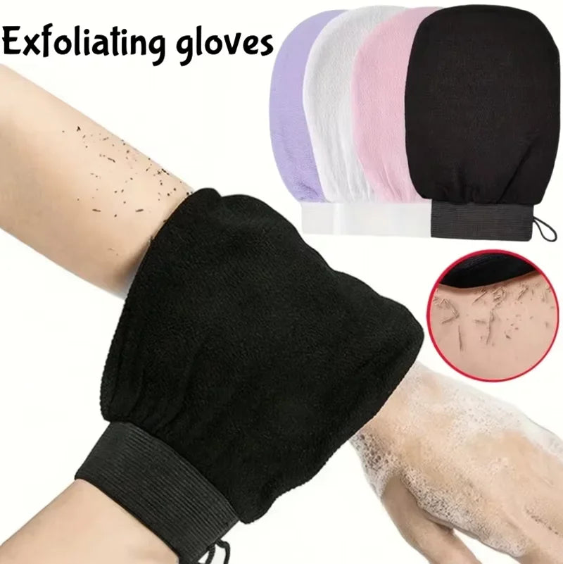 Hot sale Silicone Body Scrubber Bath Brush 1Piece Double Sided Hammam Scrub Mitt Magic Peeling Glove Exfoliating Tan Removal Oasis Select