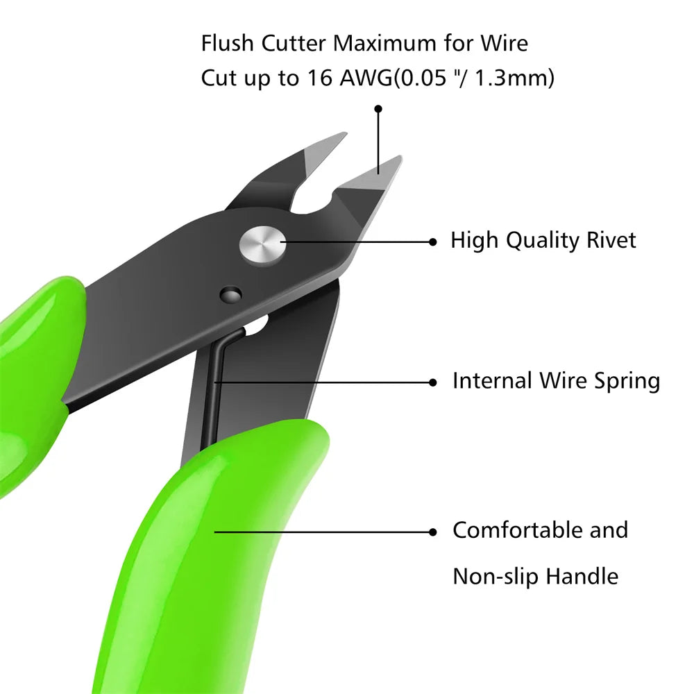 1Pc Universal Pliers Multi Functional Tool Electrical Wire Cable Cutters Cutting Side Snips Flush Carbon Steel Nipper Hand Tools Oasis Select