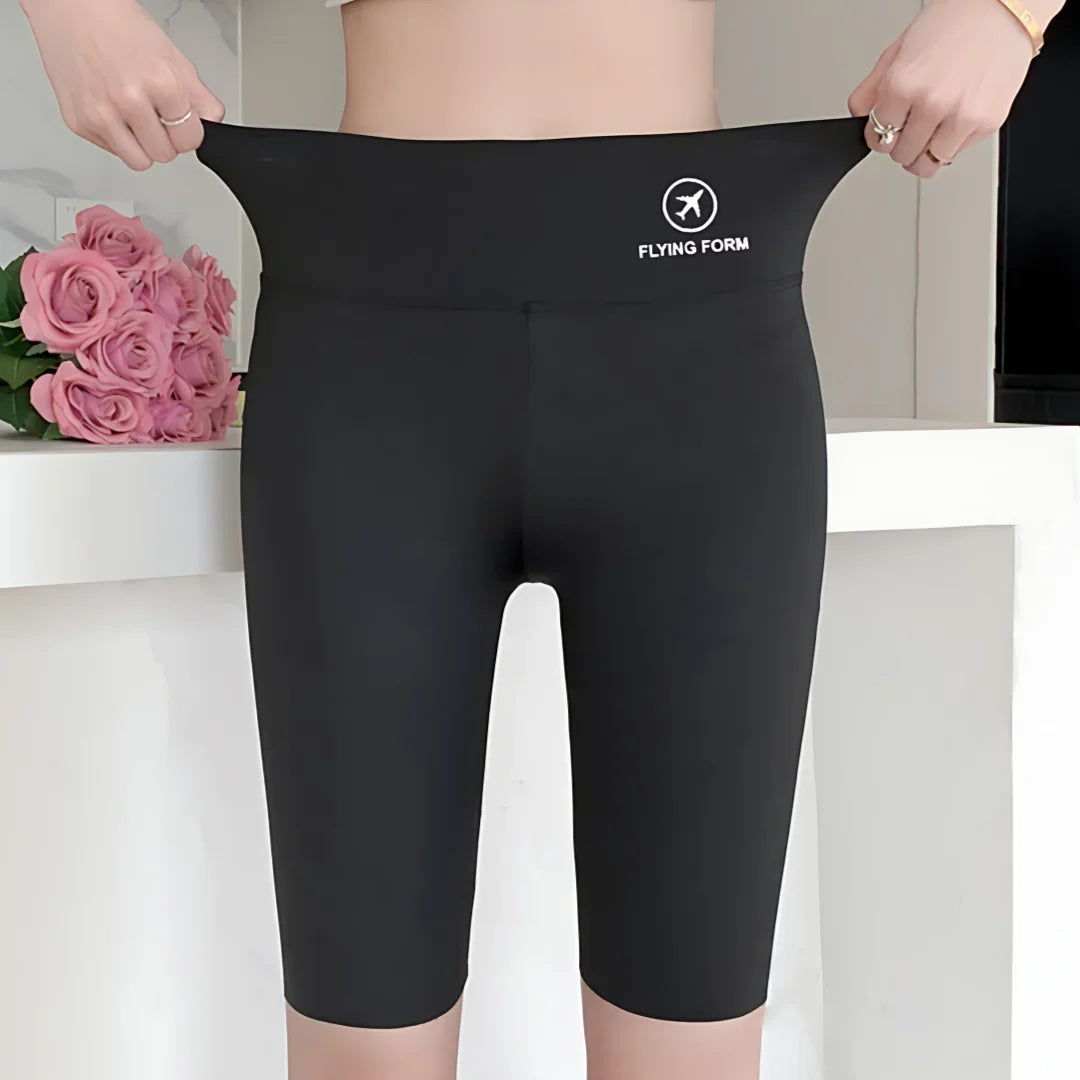 Summer Shark Bottoming Trousers Female External Wear Thin Section High Waist Lift Hip Elastic Yoga Five-minute Trousers Female Oasis Select