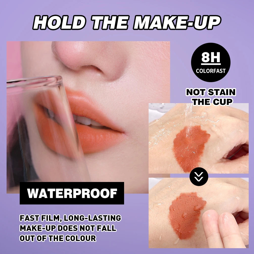 QiBest Halloween Matte Liquid Lipstick Set – 6 Bold Colors