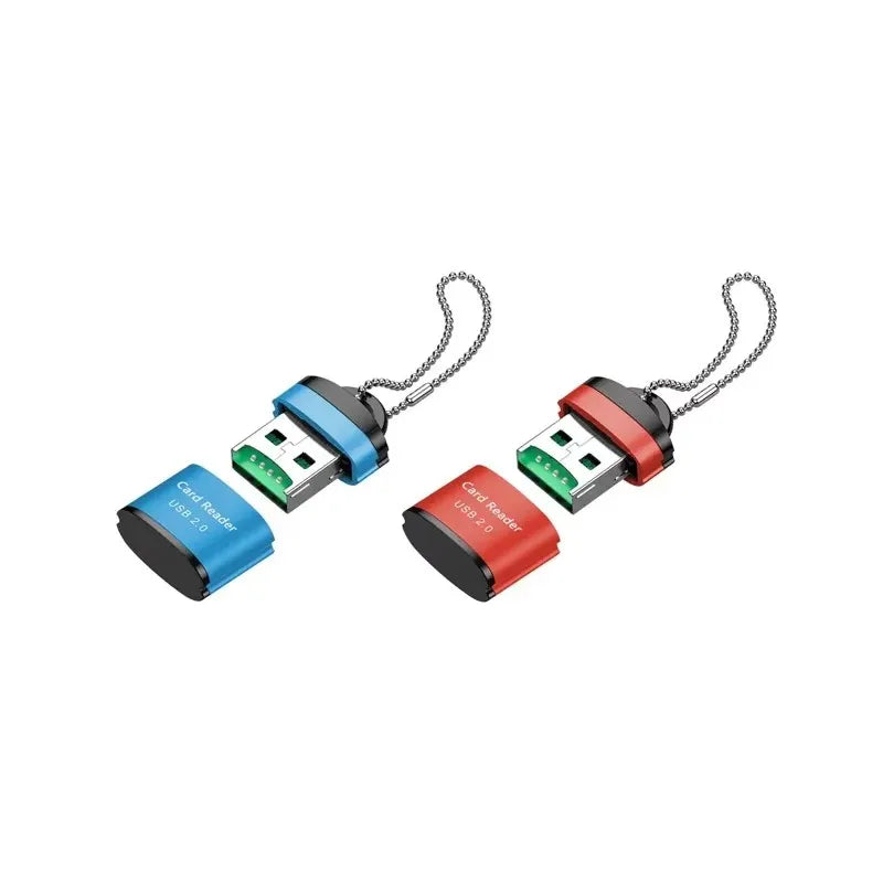 1/2/3pcs Mini High Speed USB 2.0 Card Reader SD Memory Card Adapter For PC Computer Laptop Notebook Car Micro SD Card Reader Oasis Select 2pcs mix