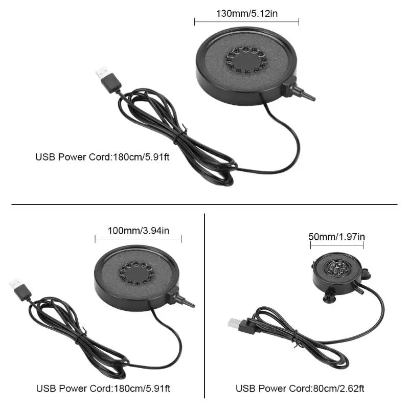 USB LED Aquarium Air Stone | Submersible Bubble Diffuser