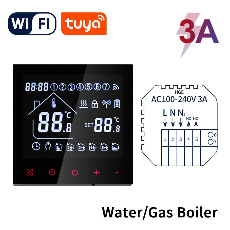 Tuya WiFi Smart Thermostat – Floor Heating & Gas Controller Smart Thermostat Oasis Select WiFi Water GasBoiler