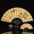Ancient Folding Fan Chinese Scenic Spots Retro Classic Blank Craft