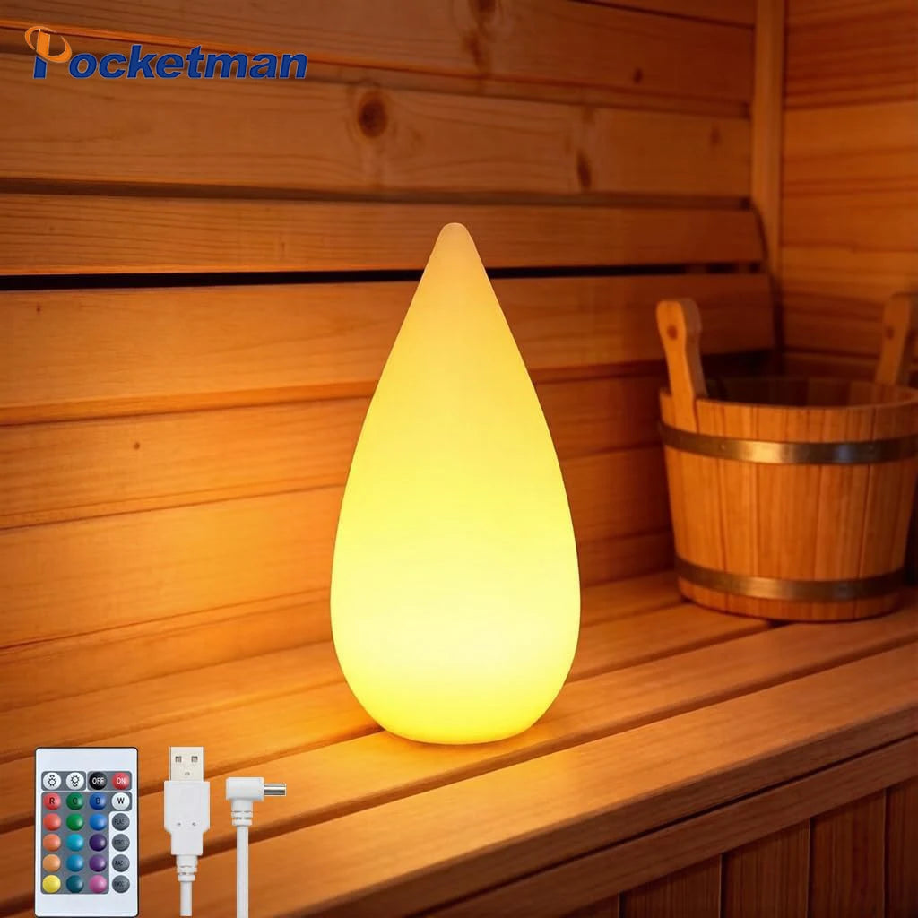 POCKETMAN Teardrop RGB Night Light – 16 Colours, Dimmable USB-C