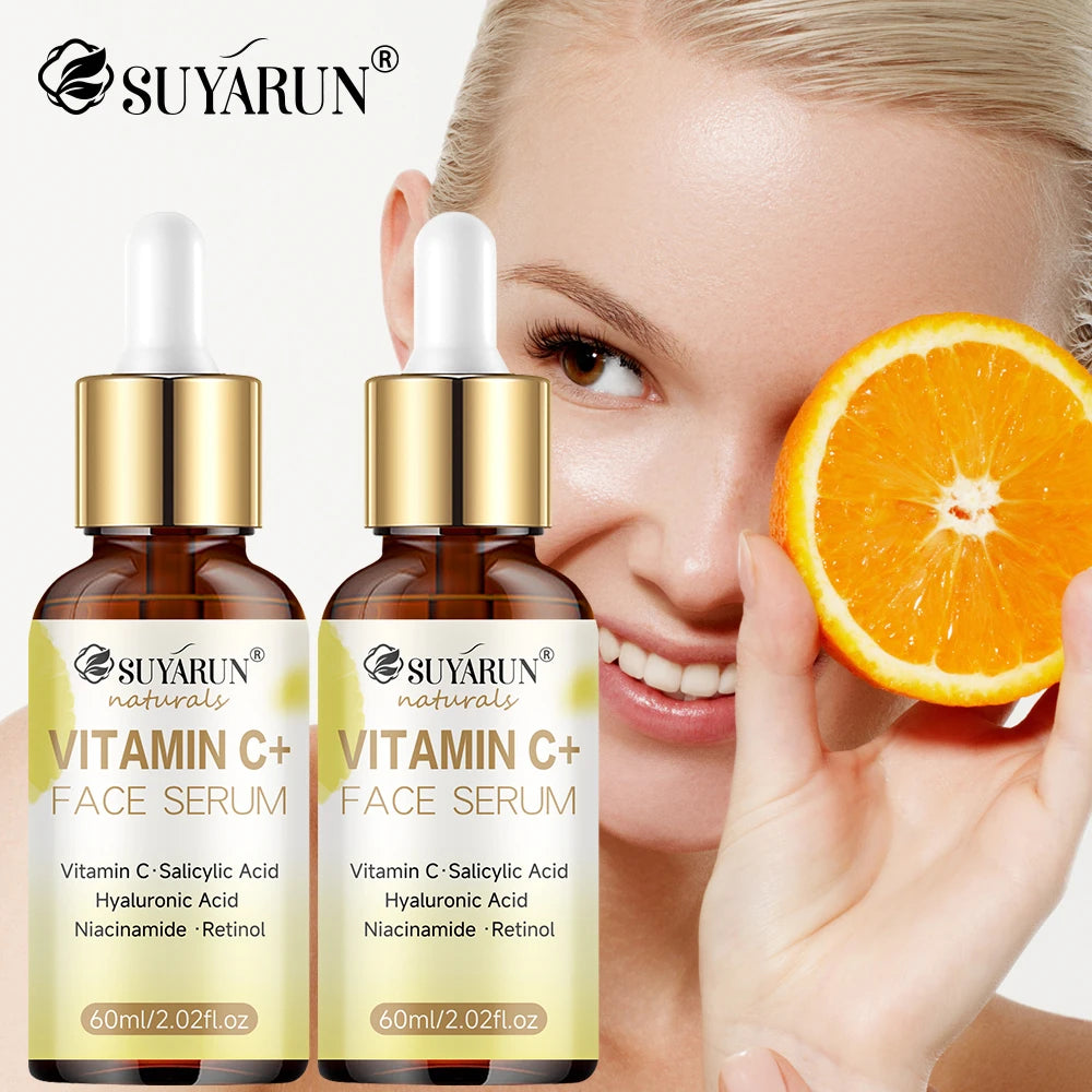 SUYARUN Vitamin C Facial Serum - Brightening, Antioxidant, Fade Dark Spots & Hydrating Treatment for Glowing Skin. Oasis Select