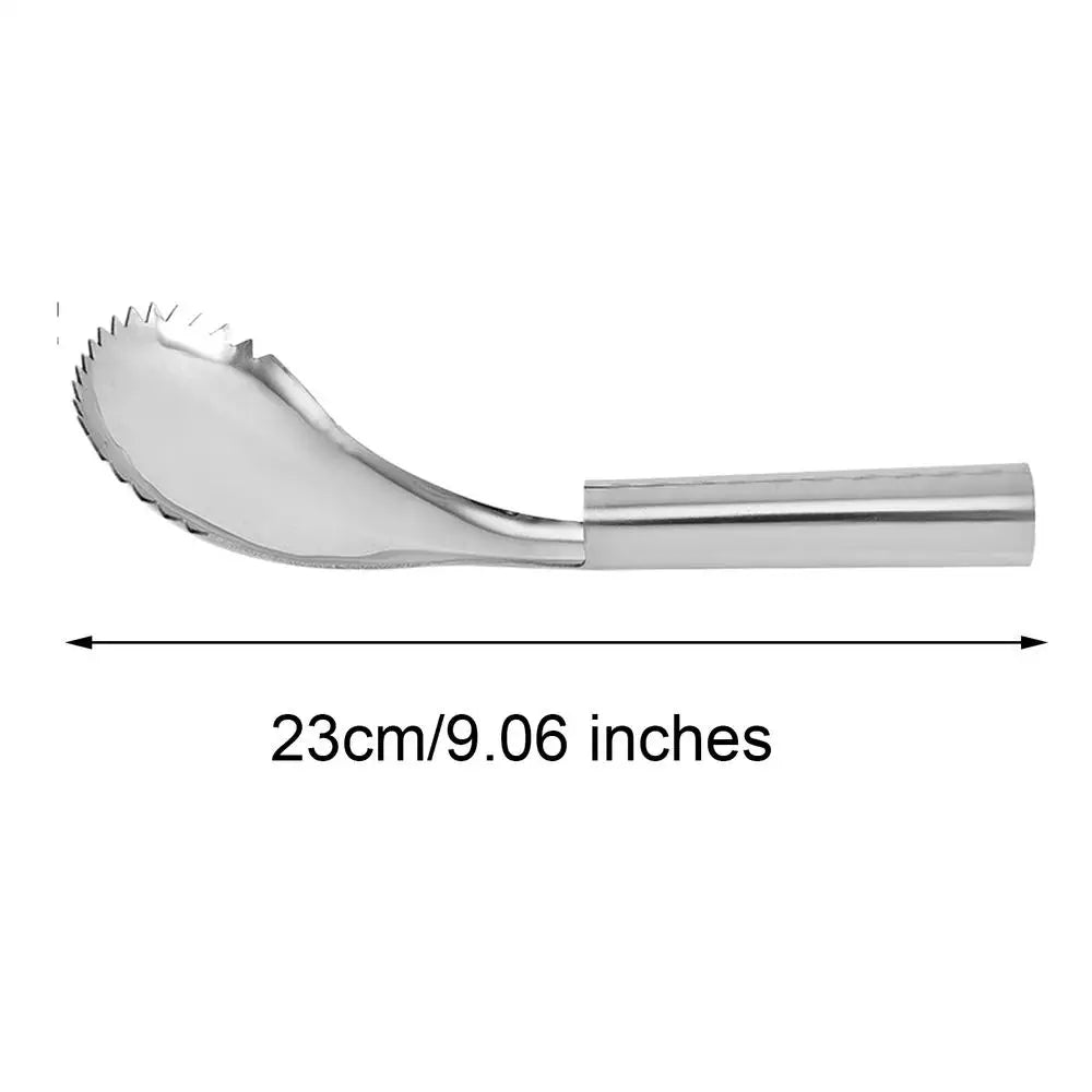 Pumpkin Core Remover Tool Stainless Steel Manual Serrated Spoon Carving Spoon Cutter for Fruits Vegetables Squash Veggie Oasis Select 1PC