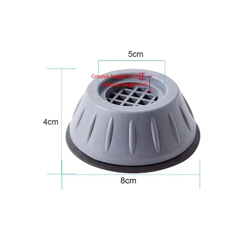2/4/8/12pcs Washing Machine Shock Pad, Washing Machine Silicone Foot Pad, Suitable For Daily Washing Machine Shock And Noise Oasis Select