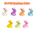 18/36/54 PCS Glow-in-the-Dark Bunny Figurines for Fairy Garden Paths & Micro Landscapes Resin Mini Rabbits Moss Terrarium Decor Oasis Select 54pcs
