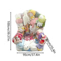 Bean Bag Stuffed Animal Storage Plush Toys Organizer Chair for Kids Organizer Large for Living Room Dorm Bedroom Playroom Oasis Select B