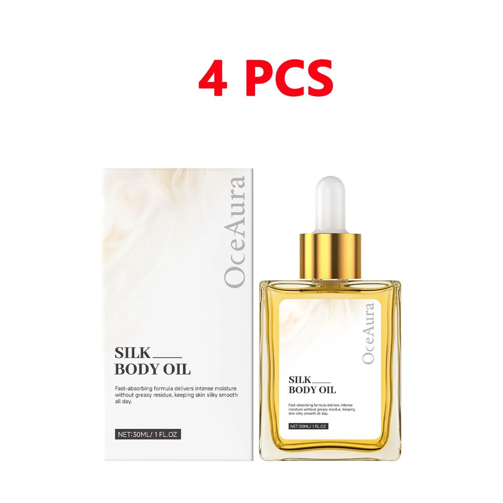 OceAura Silk Body Oil – Hydrating Dry Oil for Smooth Skin Body Moisturizer Oil Oasis Select 4pcs