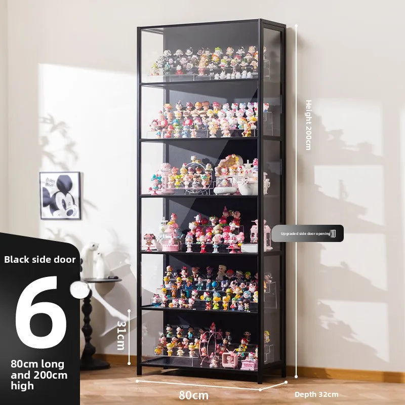 Blind box storage display stand Large capacity transparent acrylic storage box POP MART figure doll collection cabinet Oasis Select Six doors 80 long
