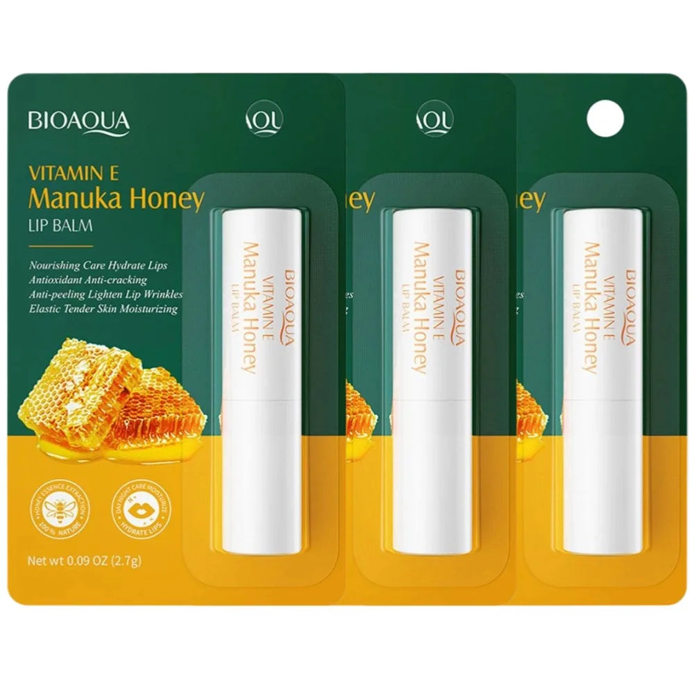 BIOAOUA Vitamin E & Honey Lip Balm – Moisturizing Stick