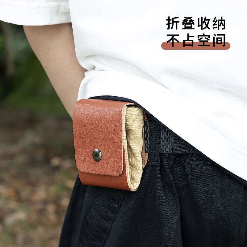Outdoor Fruit Picking Bag Waist Hanging Tools Fanny Pack Bag Bundle Pocket Folding Canvas Tools Storage Bag Organizer Oasis Select