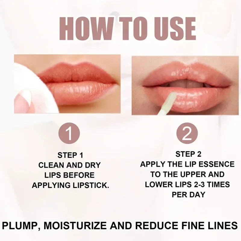 Volumising Lip Plumper Oil Gloss Serum – Hyaluronic Acid