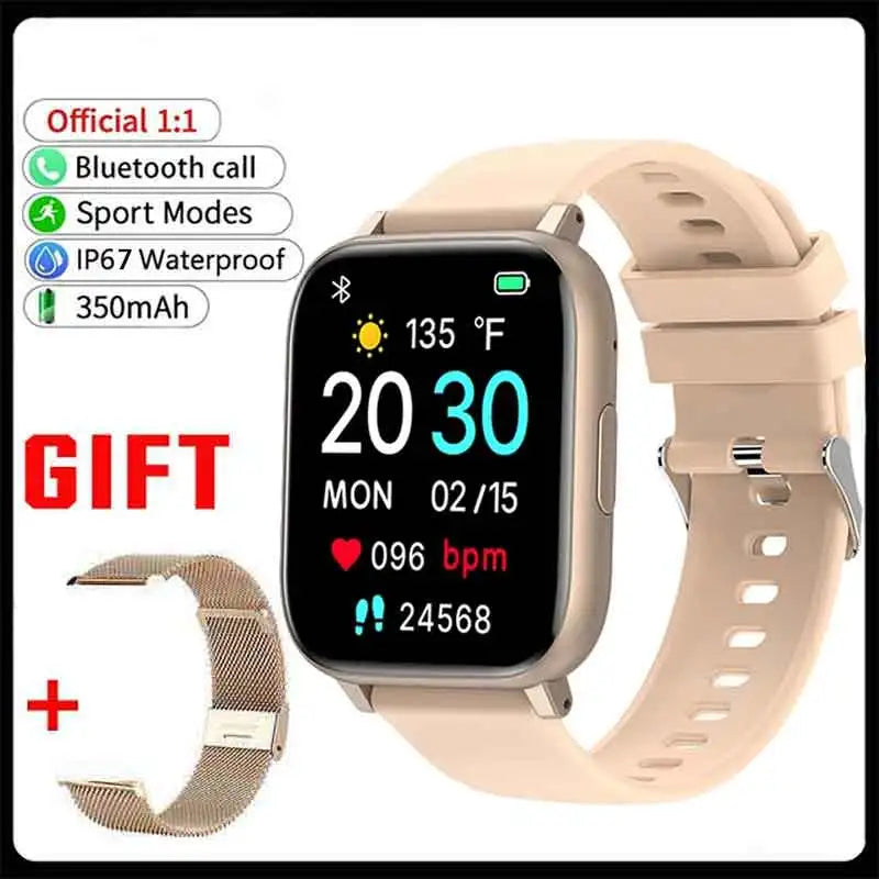 1.77" Smartwatch – Bluetooth Calls, Heart Rate & SpO2 Monitor