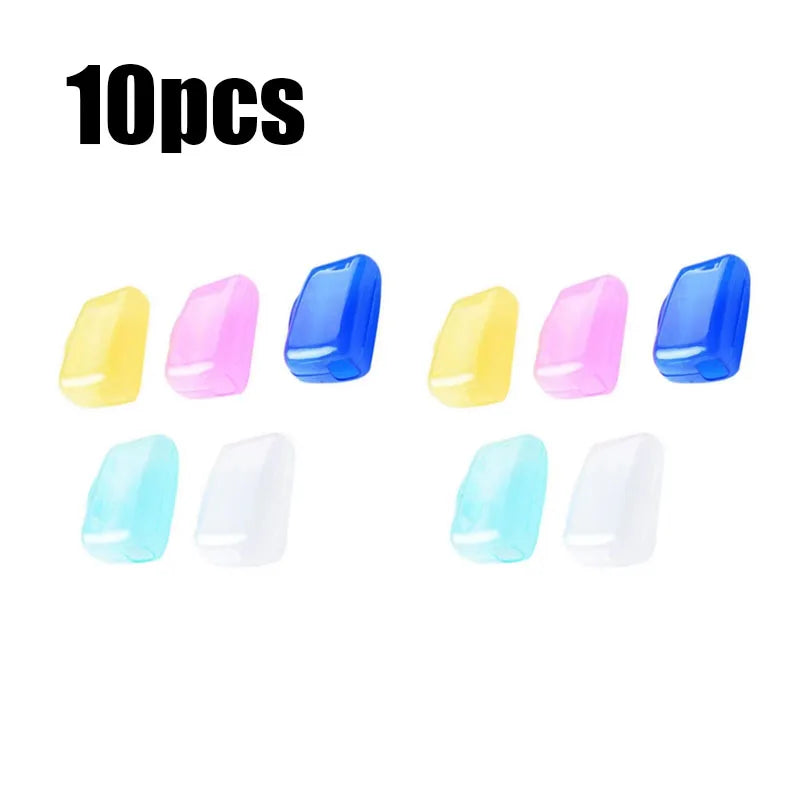 5/10/20/30pcs Household Toothbrush Storage Clip Portable Travel Toothbrush Dust Protective Cap Storage Box Toothbrush Head Case Oasis Select 10pcs