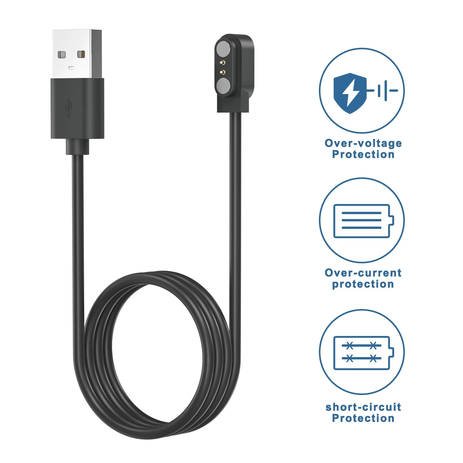 Smart Watch Charger Cable – Willful, Wyze, Letsfit, Umidigi Smartwatch Charger Cable Oasis Select