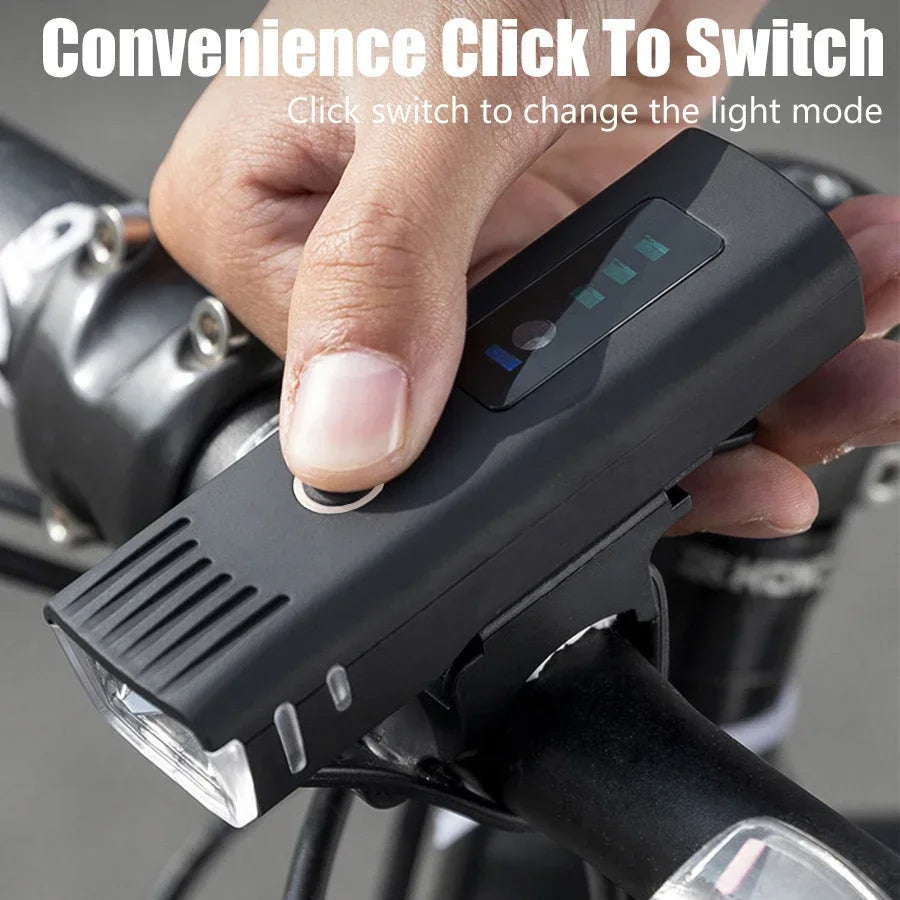 USB Rechargeable Bike Light Set 1000LM Super Bright LED Front Light with Intelligent Sensor Rear Taillight Waterproof Safety Kit Oasis Select