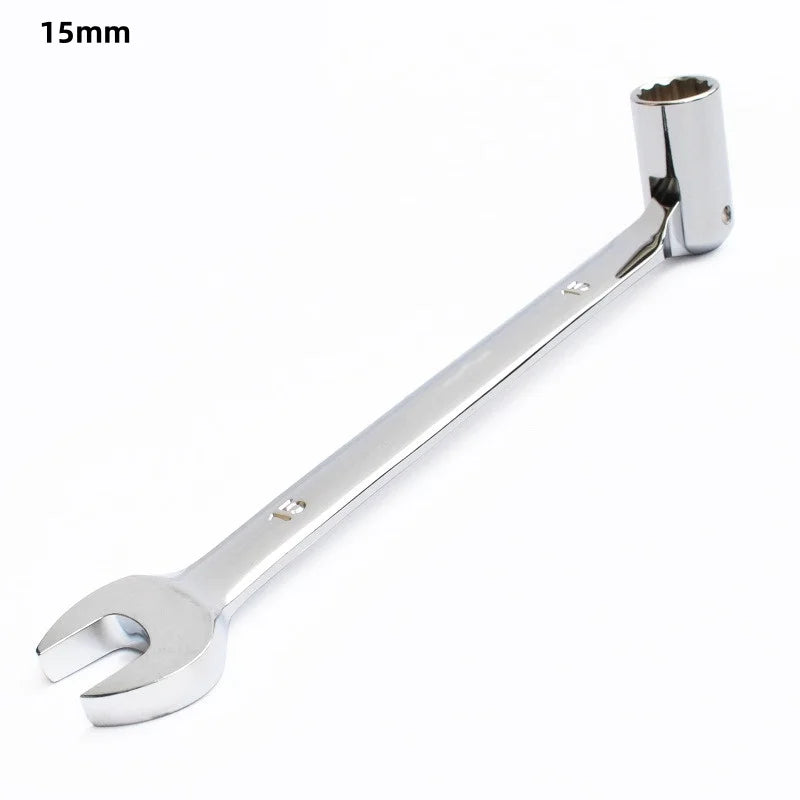Double End Swivel-Socket Wrench Tool Activity Sockets Set Tools,Metric Swivel Head Flexible Socket Wrench Spanner CRV Steel Tool Oasis Select 15mm