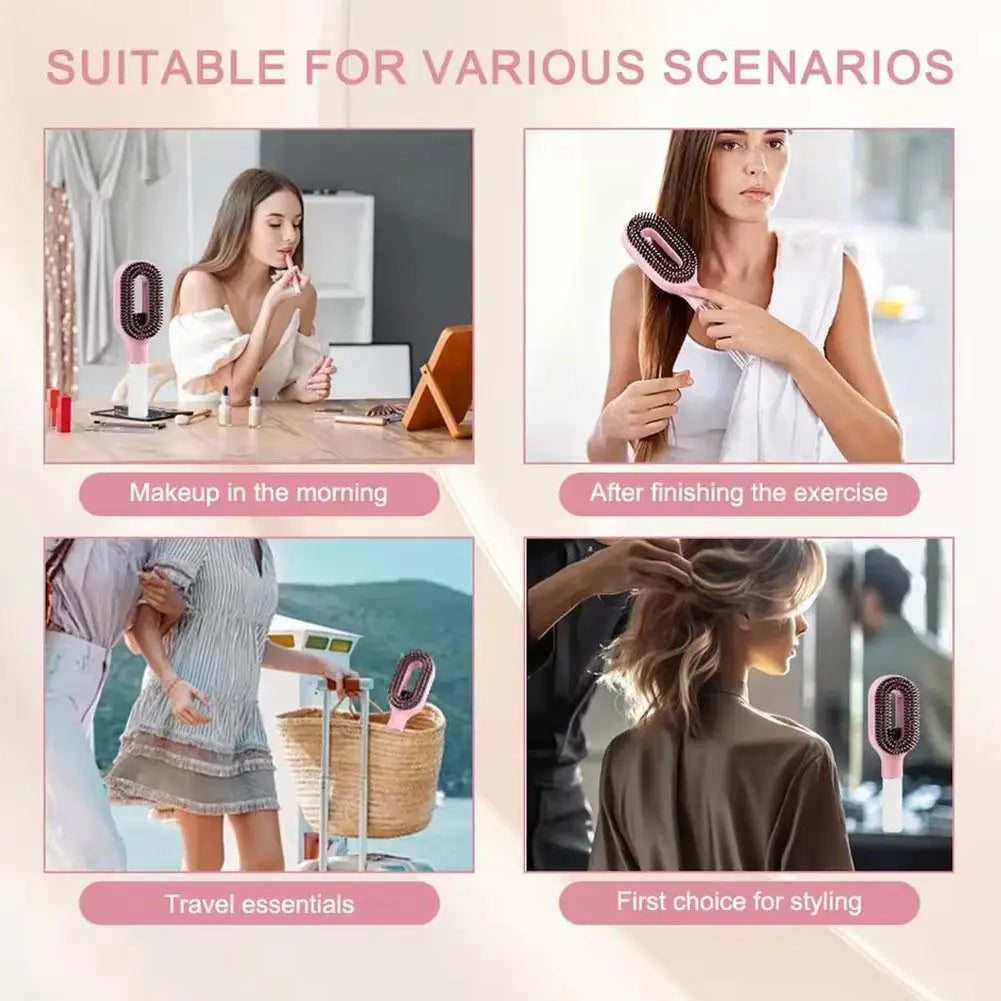 Multi-functional Essential Oil Spray Bottle Comb Wet Dry Scalp Massage Bristle Comb Salon Fluffy Modeling Comb Anti-Static Comb Oasis Select