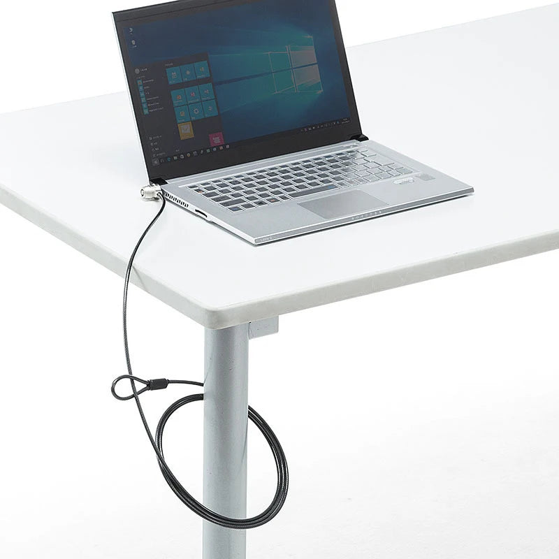 Laptop Computer Lock Password Lock Key Lock PC Anti-theft Lock USB Wedge-shaped Hole Tablet Universal Anti-theft Security Wire Oasis Select