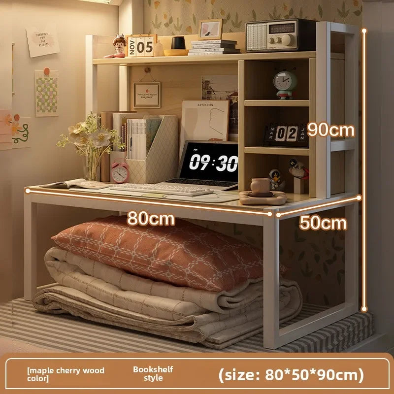 Multi-functional Bed Computer Desk Desk Bookshelf Bedside Notebook Table Oasis Select Bookshelf C