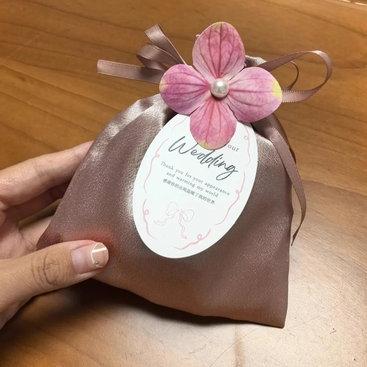 Velvet Drawstring Gift Bag with Bow | Wedding & Party Favor Pouch