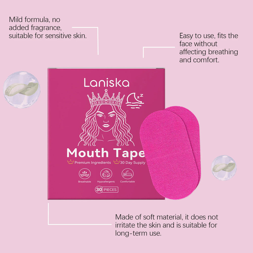Laniska Lavender Stop Snoring Sleep Patch Enhance Breathing Easy Use Mouth Tape Children Adult Correction Night Sleep Care Patch Oasis Select
