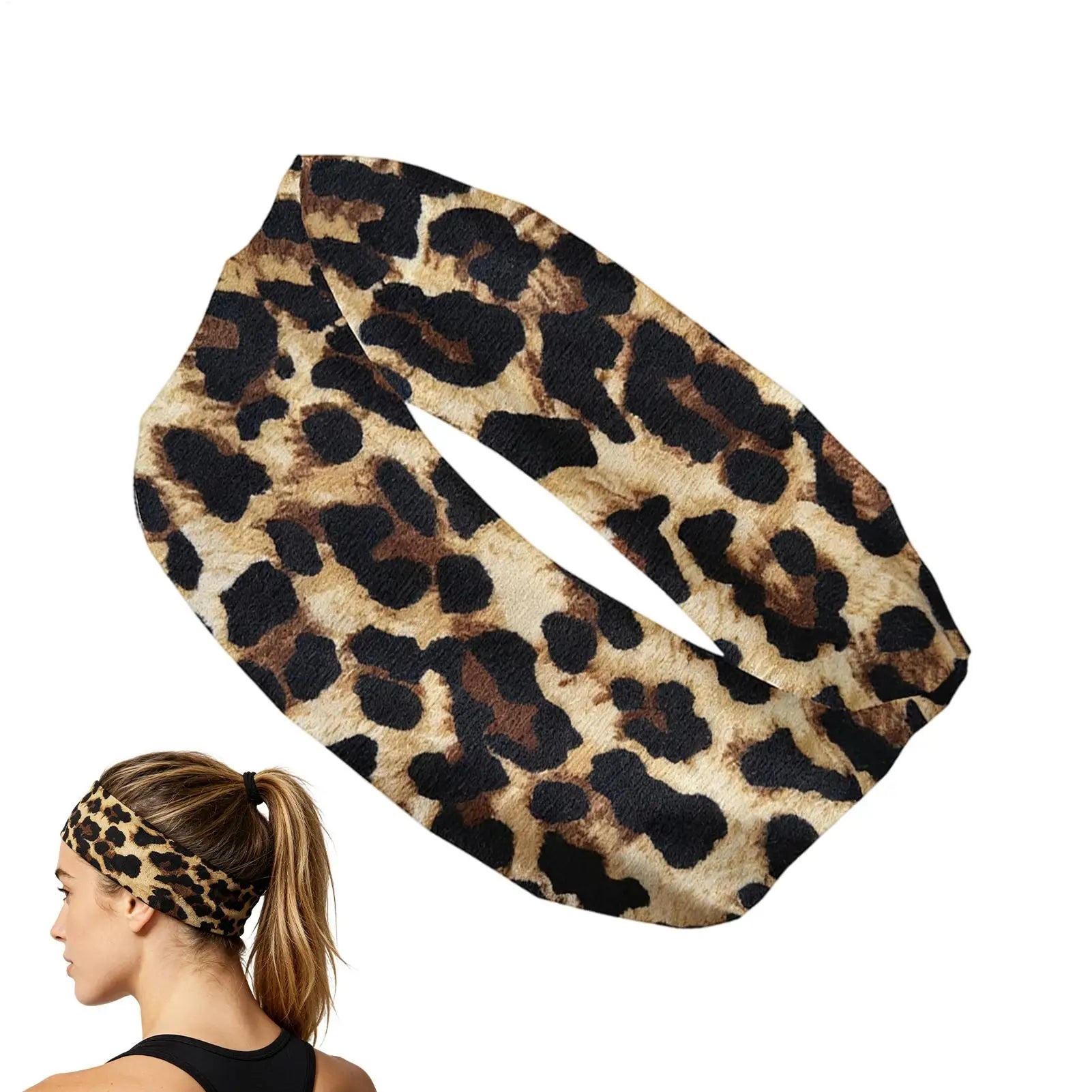 1PC Sport Headbands for Women Non-Slip Stretchy Sweatband Sports Stretchy Sweat Bands for Running Yoga Gym Cycling Fitness Oasis Select