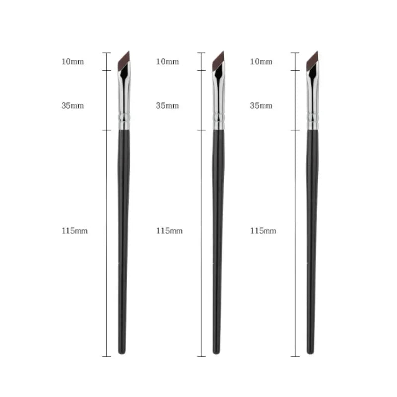 1/2/3/5pcs Ultra-Thin Eyeliner Brush Angled Eyebrow & Precise Detail Brush For Winged Liner And Under Eye Makeup Applicati Oasis Select big 3pcs