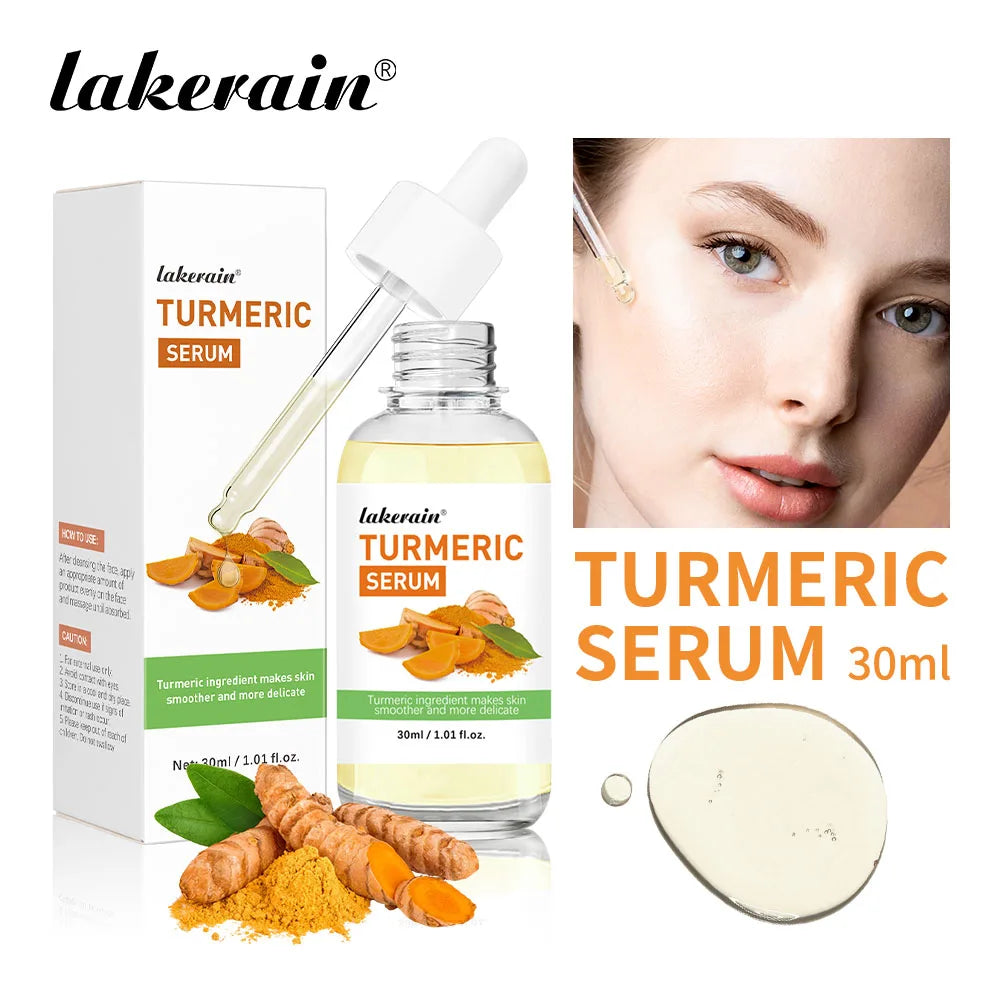 Lakerain Kojic Acid Turmeric Niacinamide Serum Gentle Sooth Brighten Face Skin Serum Nourishing Deeply Hydrating Skin Essence Oasis Select 02