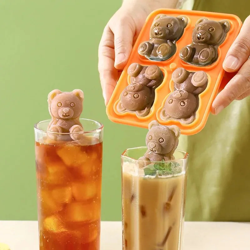 Bear Ice Cube Mold – Food-Grade Silicone Ice Tray