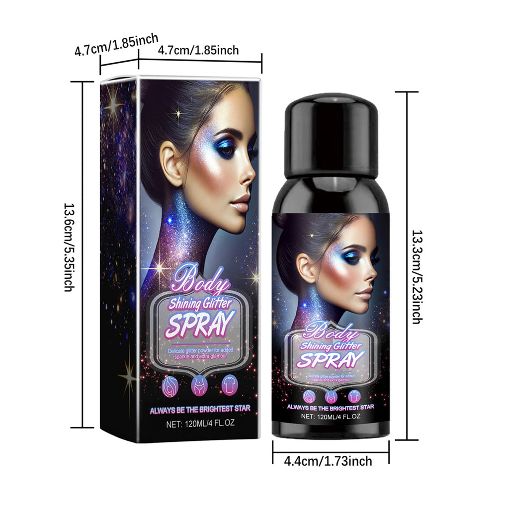 Shimmery Spray Shiny Glitter Spray Hair Shimmery Glitter Spray Hair And Body Washable Temporary Hair Body Glitter Color Spray Oasis Select 120ml 1 China Mainland