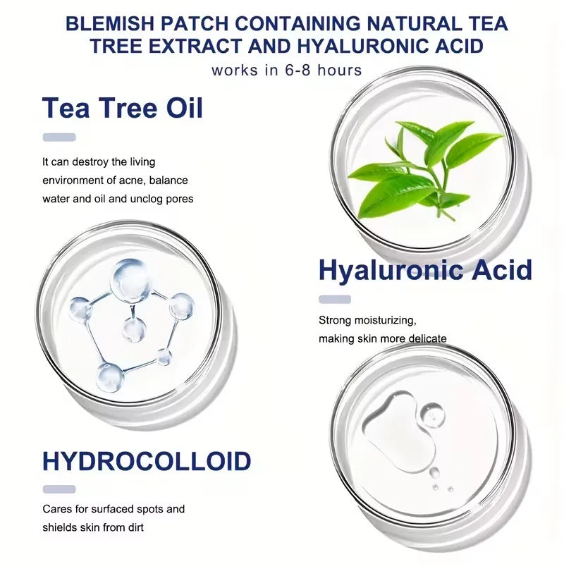 78-Piece Hydrocolloid Pimple Patches – Day & Night, 2 Sizes