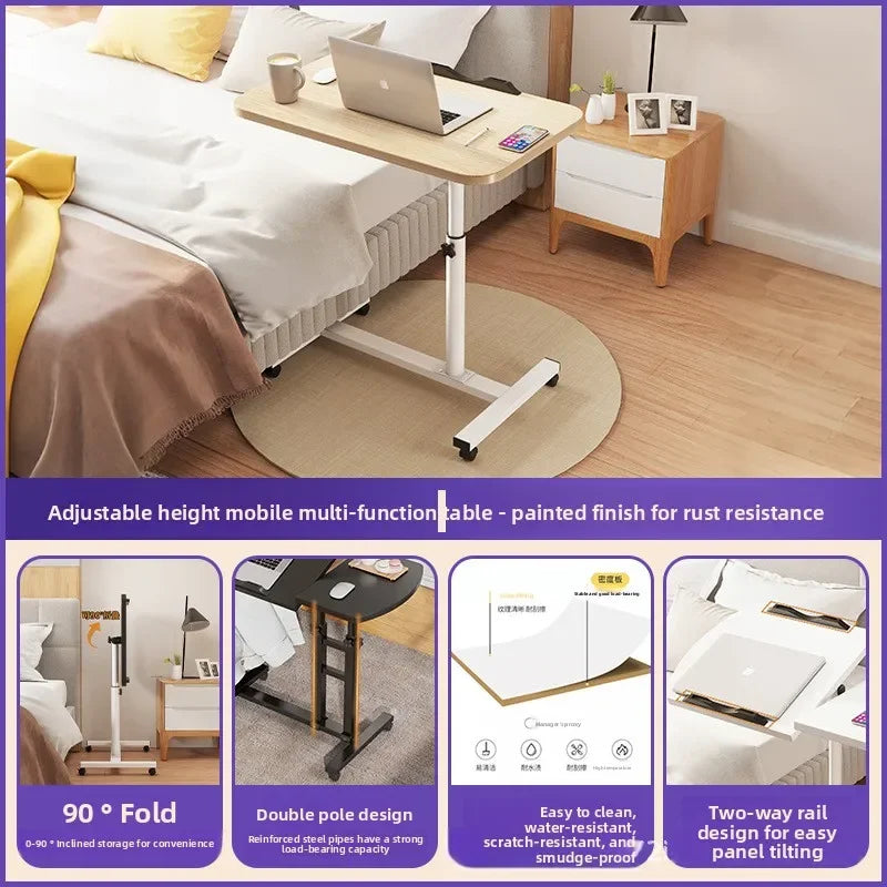 Multi-functional Bedside table removable computer desk bedroom table lifting desk notebook folding table sturdy and durable Oasis Select