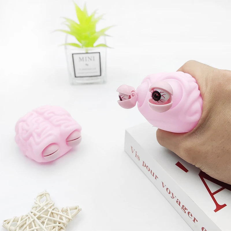 Anti Stress Flippy Brain Squishy Eye Popping Squeeze Fidget Toy Cool Stuff Kids ADHD Autism Anxiety Relief Toy For Kids Adult Oasis Select