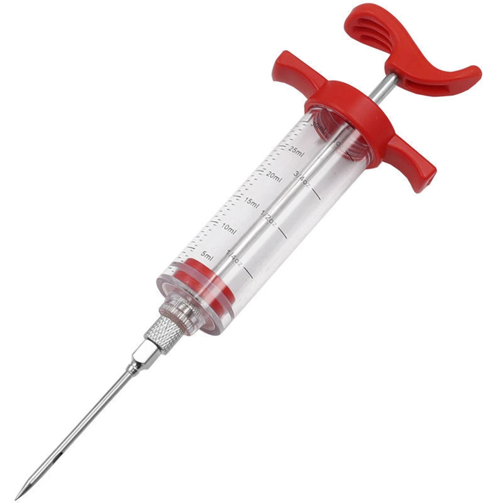 BBQ Meat Marinade Injector Syringe – Turkey & Chicken Flavor Marinade Injector Oasis Select Red One Size